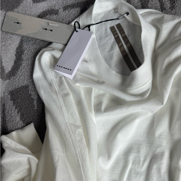 Rick Owens Crater T Milk white DU01B7261 RN O/S long sleeve Unisex - Picture 3 of 15